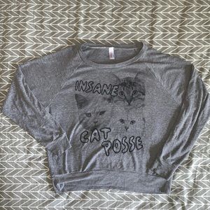 Funny cat sweatshirt